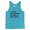 I Liked Des Moines Before It Was Cool Men/Unisex Tank Top-Aqua TriBlend-Allegiant Goods Co. Vintage Sports Apparel