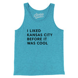 I Liked Kansas City Before It Was Cool Men/Unisex Tank Top-Allegiant Goods Co. Vintage Sports Apparel
