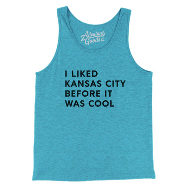 I Liked Kansas City Before It Was Cool Men/Unisex Tank Top-Allegiant Goods Co. Vintage Sports Apparel