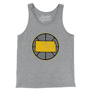 Kansas Basketball Men/Unisex Tank Top-Allegiant Goods Co. Vintage Sports Apparel