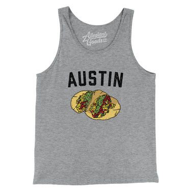 Austin Tacos Men/Unisex Tank Top-Allegiant Goods Co. Vintage Sports Apparel