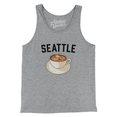 Seattle Coffee Men/Unisex Tank Top-Allegiant Goods Co. Vintage Sports Apparel
