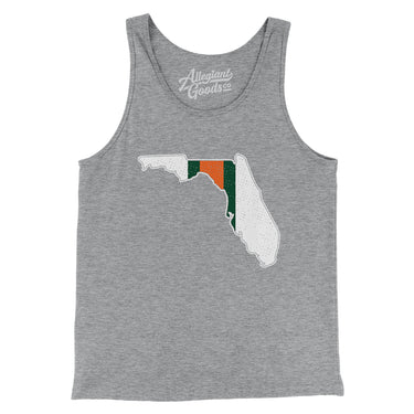 Florida Helmet Stripes Men/Unisex Tank Top-Allegiant Goods Co. Vintage Sports Apparel