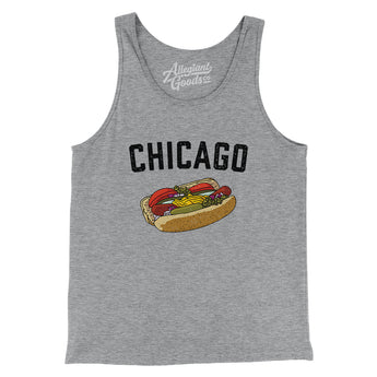Chicago Style Hot Dog Men/Unisex Tank Top-Allegiant Goods Co. Vintage Sports Apparel