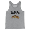 Tampa Cuban Sandwich Men/Unisex Tank Top-Athletic Heather-Allegiant Goods Co. Vintage Sports Apparel