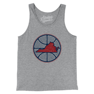 Virginia Basketball Men/Unisex Tank Top-Athletic Heather-Allegiant Goods Co. Vintage Sports Apparel