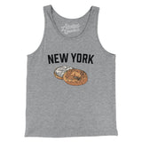 New York Bagel Men/Unisex Tank Top-Allegiant Goods Co. Vintage Sports Apparel