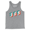 Miami 305 Area Code Men/Unisex Tank Top-Athletic Heather-Allegiant Goods Co. Vintage Sports Apparel