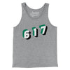 Boston 617 Area Code Men/Unisex Tank Top-Athletic Heather-Allegiant Goods Co. Vintage Sports Apparel