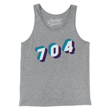 Charlotte 704 Area Code Men/Unisex Tank Top-Allegiant Goods Co. Vintage Sports Apparel
