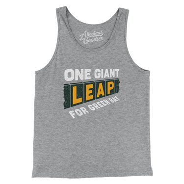 One Giant Leap For Green Bay Men/Unisex Tank Top-Allegiant Goods Co. Vintage Sports Apparel