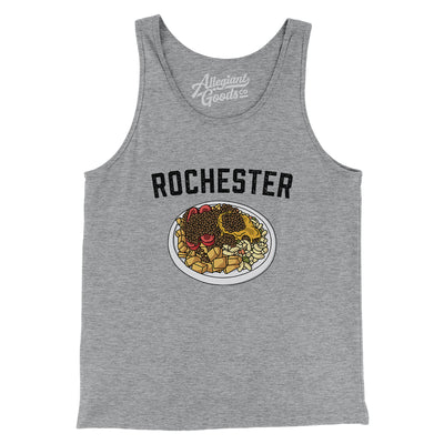 Rochester Garbage Plate Men/Unisex Tank Top-Athletic Heather-Allegiant Goods Co. Vintage Sports Apparel