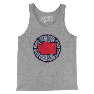 Washington Basketball Men/Unisex Tank Top-Allegiant Goods Co. Vintage Sports Apparel