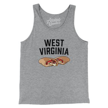 West Virginia Pepperoni Roll Men/Unisex Tank Top-Allegiant Goods Co. Vintage Sports Apparel