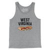 West Virginia Pepperoni Roll Men/Unisex Tank Top-Athletic Heather-Allegiant Goods Co. Vintage Sports Apparel