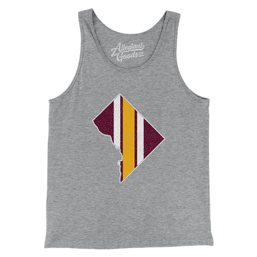 Washington D.C. Helmet Stripes Men/Unisex Tank Top-Allegiant Goods Co. Vintage Sports Apparel