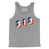Detroit 313 Area Code Men/Unisex Tank Top-Allegiant Goods Co. Vintage Sports Apparel