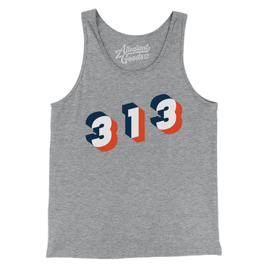 Detroit 313 Area Code Men/Unisex Tank Top-Allegiant Goods Co. Vintage Sports Apparel