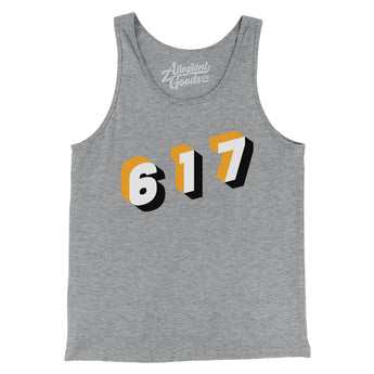 Boston 617 Area Code Men/Unisex Tank Top-Allegiant Goods Co. Vintage Sports Apparel