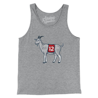 #12 GOAT Men/Unisex Tank Top-Allegiant Goods Co. Vintage Sports Apparel