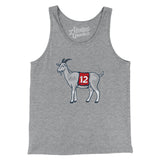 #12 GOAT Men/Unisex Tank Top-Allegiant Goods Co. Vintage Sports Apparel