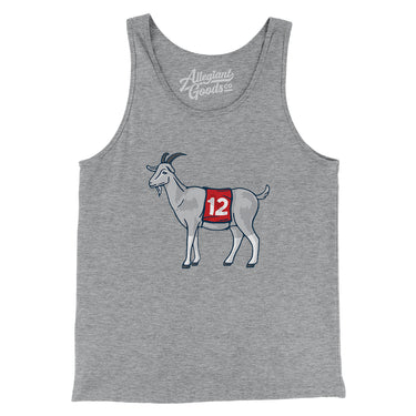 #12 GOAT Men/Unisex Tank Top-Allegiant Goods Co. Vintage Sports Apparel