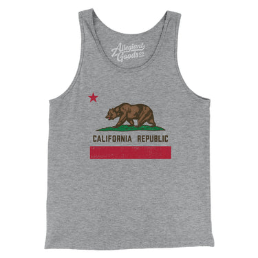 California State Flag Men/Unisex Tank Top-Allegiant Goods Co. Vintage Sports Apparel