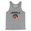 Louisville Hot Brown Men/Unisex Tank Top-Athletic Heather-Allegiant Goods Co. Vintage Sports Apparel