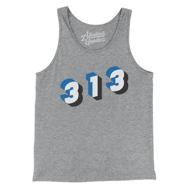 Detroit 313 Area Code Men/Unisex Tank Top-Allegiant Goods Co. Vintage Sports Apparel