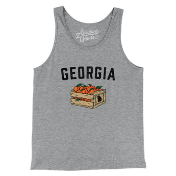 Georgia Peach Crate Men/Unisex Tank Top-Allegiant Goods Co. Vintage Sports Apparel