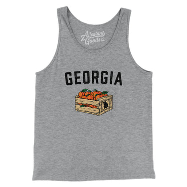Georgia Peach Crate Men/Unisex Tank Top-Allegiant Goods Co. Vintage Sports Apparel