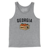 Georgia Peach Crate Men/Unisex Tank Top-Athletic Heather-Allegiant Goods Co. Vintage Sports Apparel