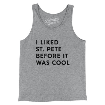 I Liked St. Petersburg Before It Was Cool Men/Unisex Tank Top-Allegiant Goods Co. Vintage Sports Apparel