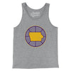 Iowa Basketball Men/Unisex Tank Top-Athletic Heather-Allegiant Goods Co. Vintage Sports Apparel
