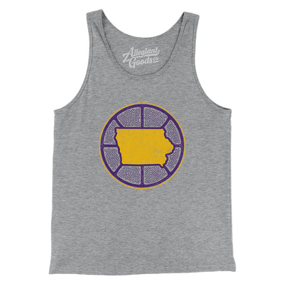 Iowa Basketball Men/Unisex Tank Top-Athletic Heather-Allegiant Goods Co. Vintage Sports Apparel