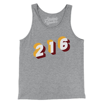 Cleveland 216 Area Code Men/Unisex Tank Top-Allegiant Goods Co. Vintage Sports Apparel