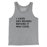 I Liked Des Moines Before It Was Cool Men/Unisex Tank Top-Allegiant Goods Co. Vintage Sports Apparel