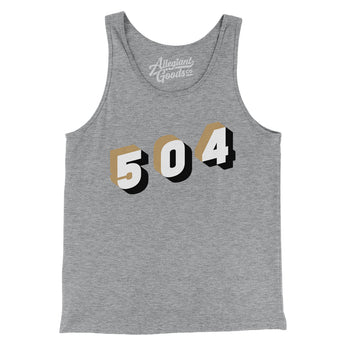 New Orleans 504 Area Code Men/Unisex Tank Top-Allegiant Goods Co. Vintage Sports Apparel