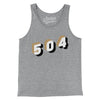 New Orleans 504 Area Code Men/Unisex Tank Top-Athletic Heather-Allegiant Goods Co. Vintage Sports Apparel