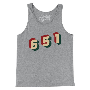 St. Paul 651 Area Code Men/Unisex Tank Top-Athletic Heather-Allegiant Goods Co. Vintage Sports Apparel