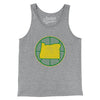 Oregon Basketball Men/Unisex Tank Top-Athletic Heather-Allegiant Goods Co. Vintage Sports Apparel