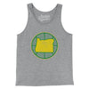 Oregon Basketball Men/Unisex Tank Top-Athletic Heather-Allegiant Goods Co. Vintage Sports Apparel