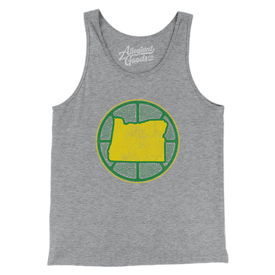 Oregon Basketball Men/Unisex Tank Top-Athletic Heather-Allegiant Goods Co. Vintage Sports Apparel