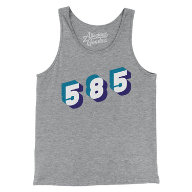 Rochester 585 Area Code Men/Unisex Tank Top-Allegiant Goods Co. Vintage Sports Apparel