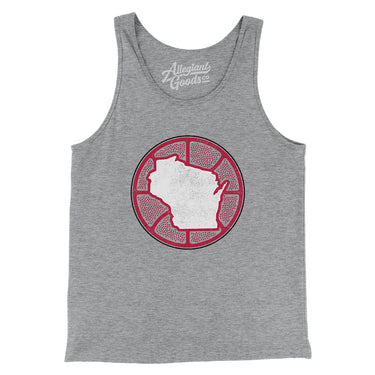 Wisconsin Basketball Men/Unisex Tank Top-Allegiant Goods Co. Vintage Sports Apparel