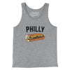 Philly Cheesesteak Men/Unisex Tank Top-Athletic Heather-Allegiant Goods Co. Vintage Sports Apparel