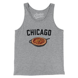 Chicago Style Deep Dish Pizza Men/Unisex Tank Top-Allegiant Goods Co. Vintage Sports Apparel