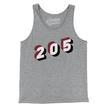Birmingham & Tuscaloosa 205 Area Code Men/Unisex Tank Top-Allegiant Goods Co. Vintage Sports Apparel