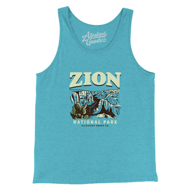 Zion National Park Men/Unisex Tank Top-Allegiant Goods Co. Vintage Sports Apparel