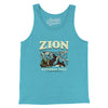 Zion National Park Men/Unisex Tank Top-Teal-Allegiant Goods Co. Vintage Sports Apparel